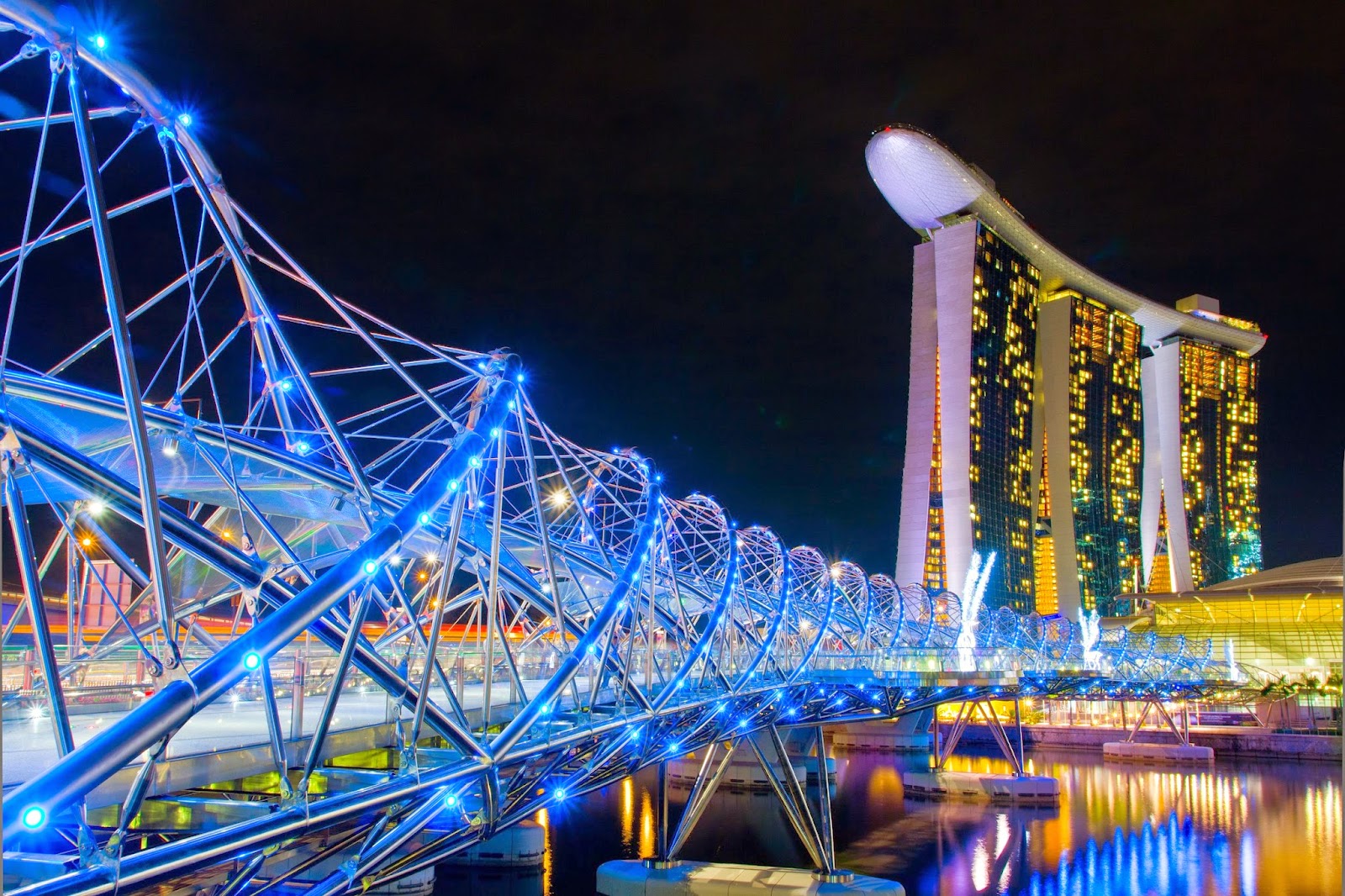 Cầu Helix Bridge - tuyệt tác kiến trúc Singapore